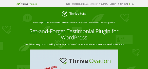Thrive Ovation The All-in-one Testimonial Management Plugin