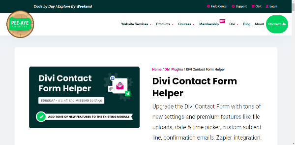 Divi Contact Form Helper screenshot
