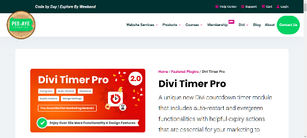 Divi Timer Pro Countdown Timer Module Plugin screenshot