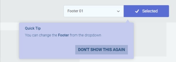 footer step