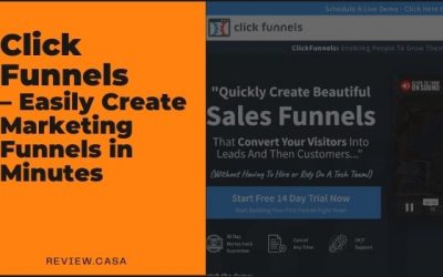 Clickfunnels review – Easily create marketing funnels in minutes