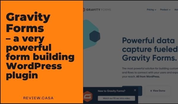 Gravity Forms – a very powerful form building WordPress plugin