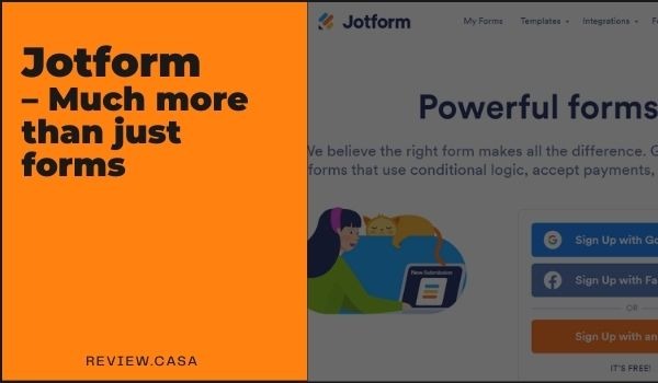 Jotform review – Much more than just forms