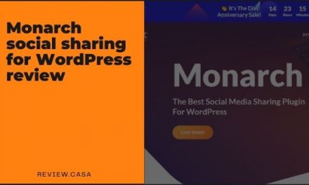 Monarch social sharing for WordPress review