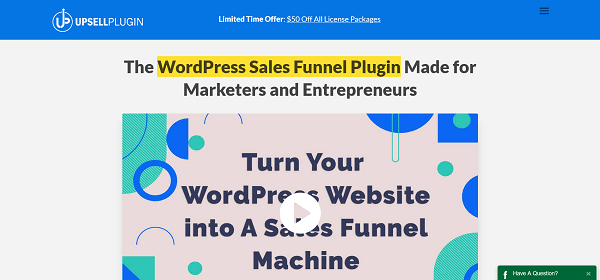 Upsell Plugin - The #1 WordPress Sales Funnel Plugin