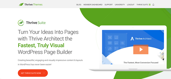 Thrive Architect - Visual Editor Landing Page Builder for WordPress