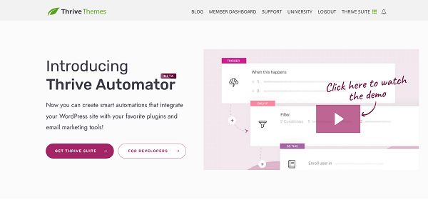 Thrive Automator - Smart Automations to Connect Your WordPress Site and Favorite Apps