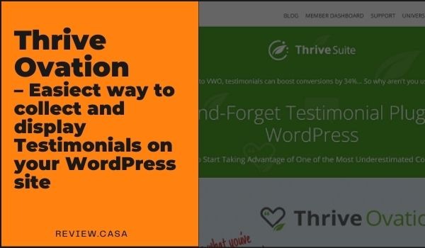 Thrive Ovation – Easiect way to collect and display Testimonials on your WordPress site