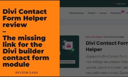Divi Contact Form Helper review – The missing link for the Divi builder contact form module