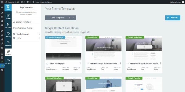 Thrive Theme Builder templates