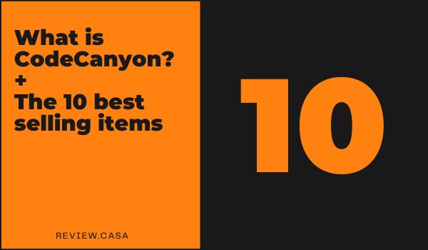 What is CodeCanyon? + The 10 best selling items